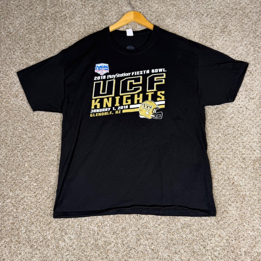 UCF Knights 2019 PlayStation Fiesta Bowl T-Shirt Black Men's XL NCAA Football - Picture 1 of 7